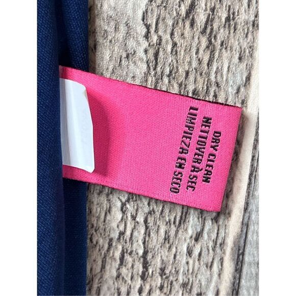 Betsey Johnson Navy Floral Cap Sleeve Swing Dress Modern Feminine sz 12 - Picture 10 of 15